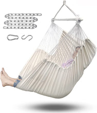 Load image into Gallery viewer, ADVOKAIR Hammock Chair Swing-XXL Large Hanging Hammock Chair-Max 500 Lbs-63in Hammock Swing- Roomy & Heavy Duty