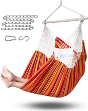 Load image into Gallery viewer, ADVOKAIR Hammock Chair Swing-XXL Large Hanging Hammock Chair-Max 500 Lbs-63in Hammock Swing- Roomy & Heavy Duty