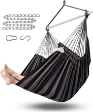 Load image into Gallery viewer, ADVOKAIR Hammock Chair Swing-XXL Large Hanging Hammock Chair-Max 500 Lbs-63in Hammock Swing- Roomy & Heavy Duty