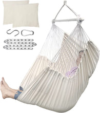 Load image into Gallery viewer, ADVOKAIR Hammock Chair Swing-XXL Large Hanging Hammock Chair-Max 500 Lbs-63in Hammock Swing- Roomy & Heavy Duty