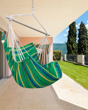 Load image into Gallery viewer, ADVOKAIR Hanging Chair Hammock Chair Swing (500 lbs Max) - Comfortable Hanging Rope Swing for Bedroom, Outdoor Patio, Porch, Deck - Indoor and Outdoor - Sturdy Steel Bar with Anti-Slip Safety Rings