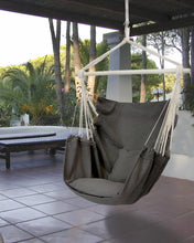 Load image into Gallery viewer, ADVOKAIR Hammock Chair Hanging Chair Swing Large with Anti-Slip Steel Spread Bar-Max 500lbs-2 Cushions