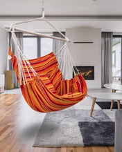 Load image into Gallery viewer, ADVOKAIR Hammock Chair Hanging Chair Swing Large with Anti-Slip Steel Spread Bar-Max 500lbs-2 Cushions
