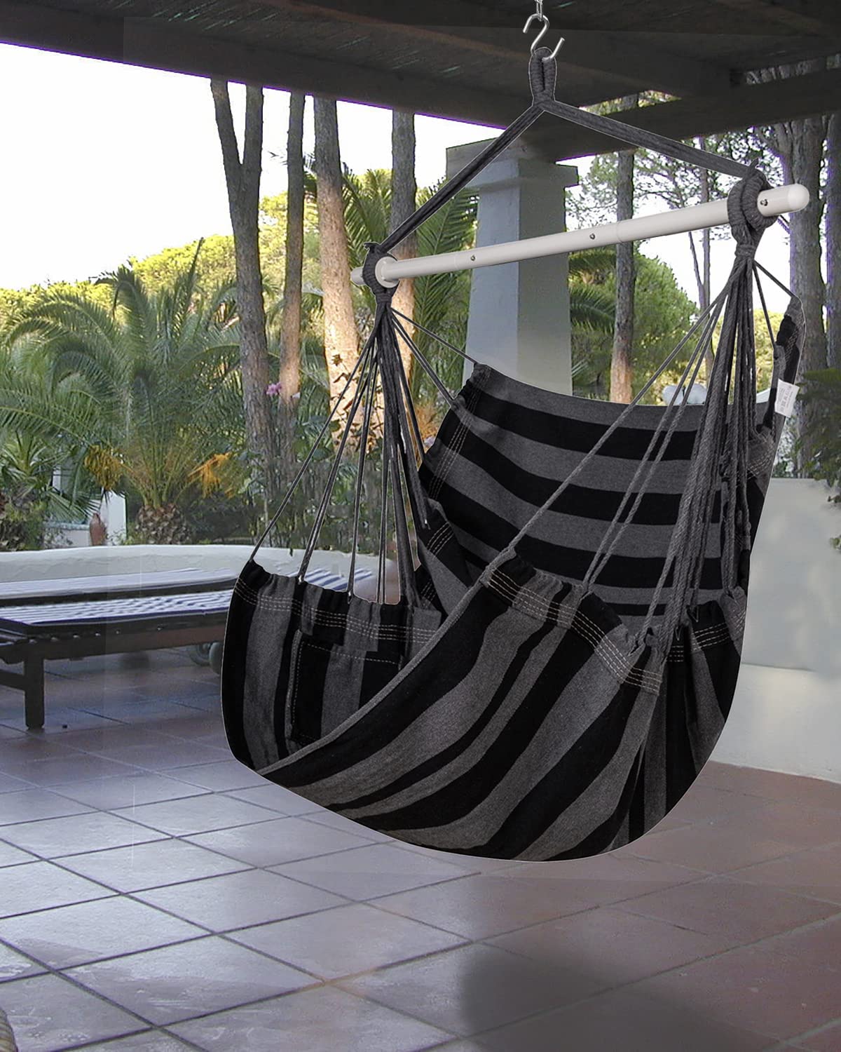 ADVOKAIR Hanging Chair Hammock Chair Swing (500 lbs Max) - Comfortable, image size:1200x1500
